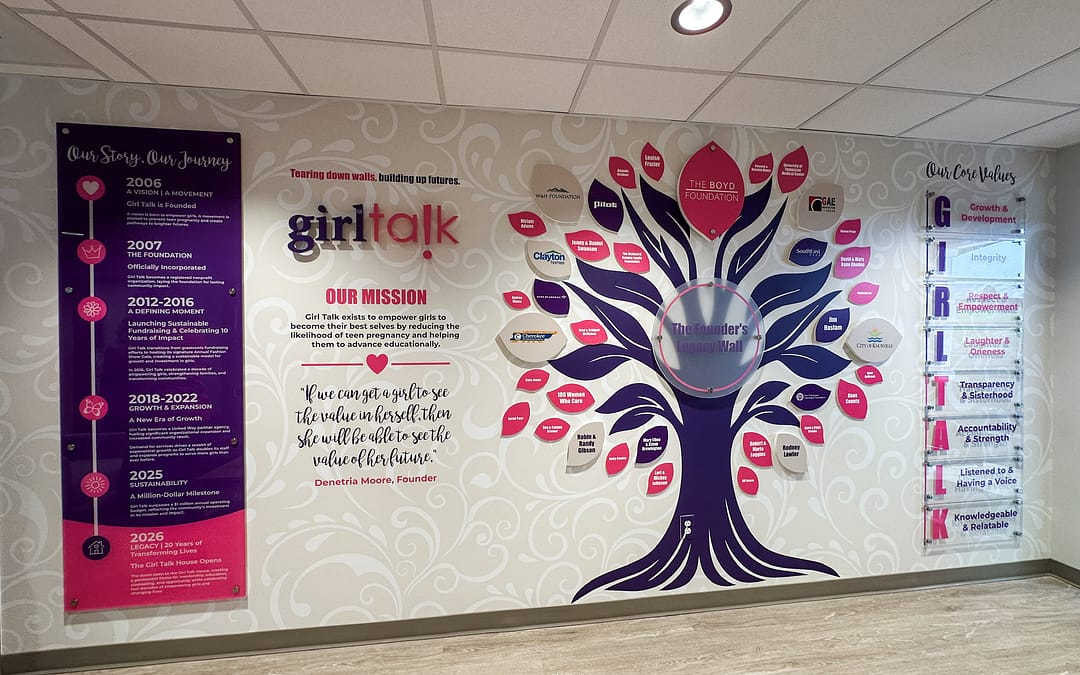 Girl Talk Donor Wall