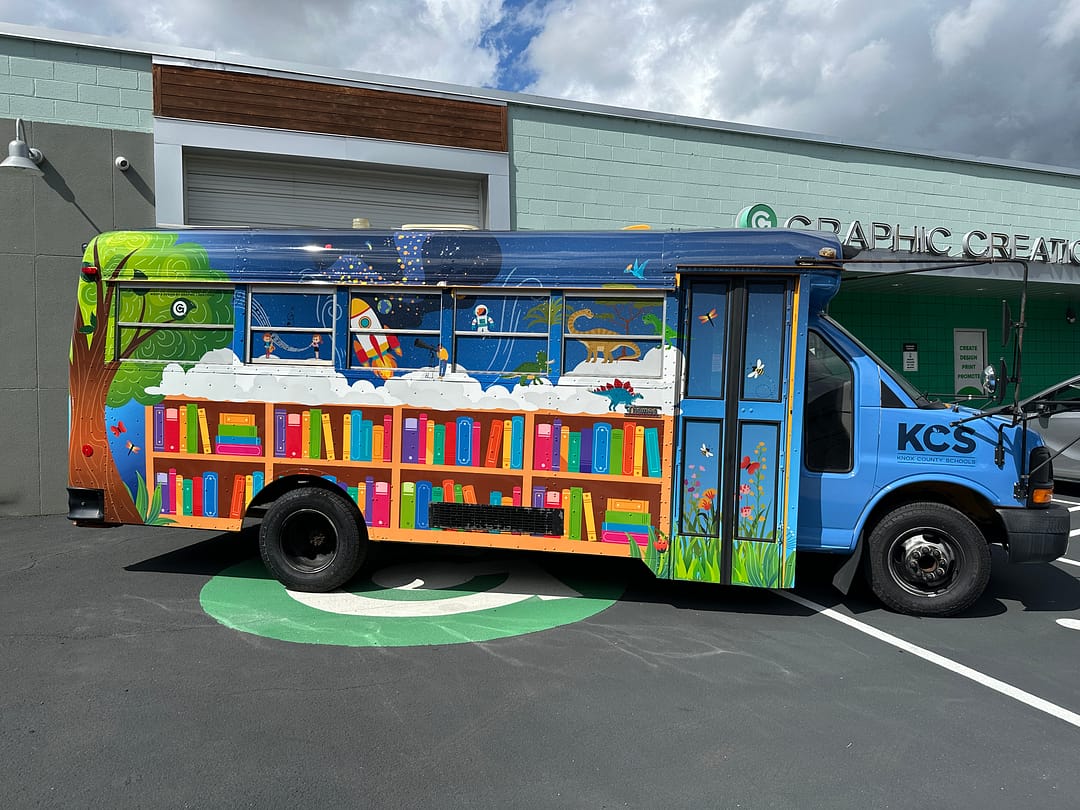 Knox County School Mobile Library Bus