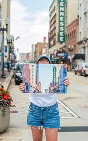Knoxville Business Custom Printed Canvas