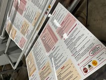 Laminated Menus