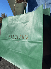 Custom Shopping Bags with Gold Foil