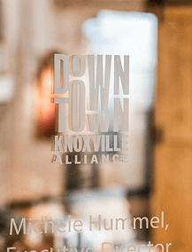 Downtown Knoxville Window Frost