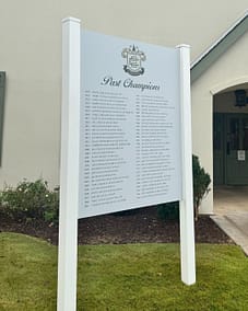 Outdoor Signage with Frame