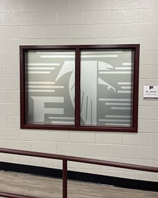 Fulton High School Window Frost
