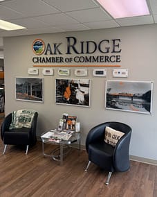 Oak Ridge Chamber of Commerce Lettering and Acrylics