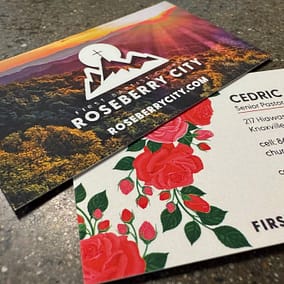 Designed and Printed Business Cards