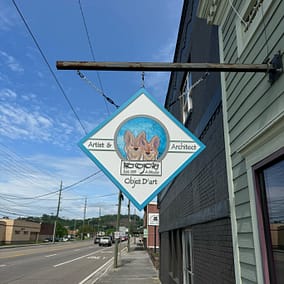 Multi-Dimensional Hanging Sign