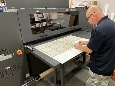 Printing on Tiles