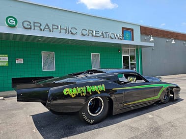 vehicle wrap car vinyl drag car knoxville tn