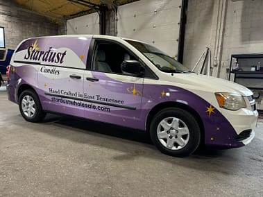 Stardust Candles Van Wrap
