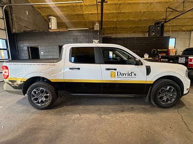 David's Abbey Carpet Truck Wrap