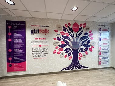 Girl Talk Donor Wall